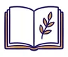 Книга с растителен мотив за традиционните значения на Таро