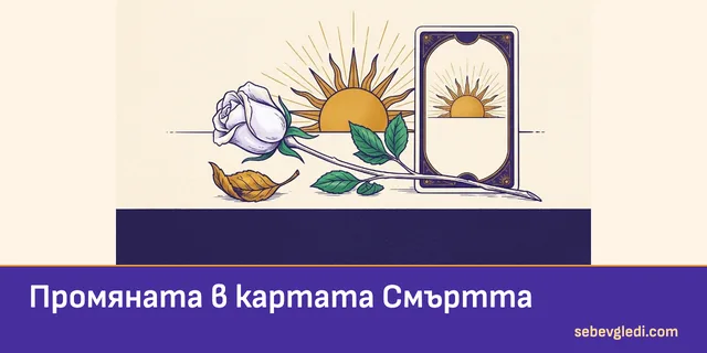 Бяла роза, сух лист и изгрев за промяната в картата Смъртта