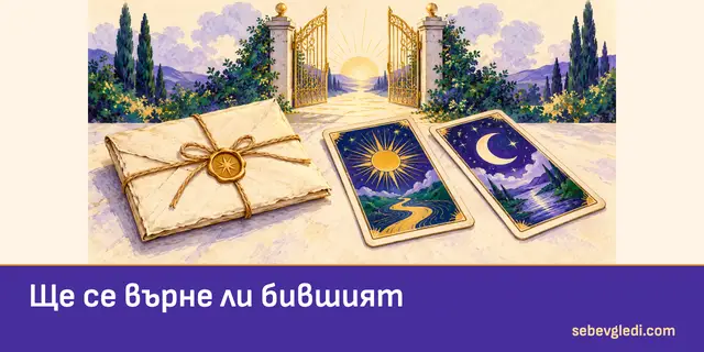 Старо писмо и две таро карти за въпросите за бивш партньор