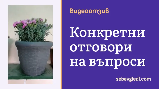 Сив саксиен съд с розови цветя върху зелена поставка